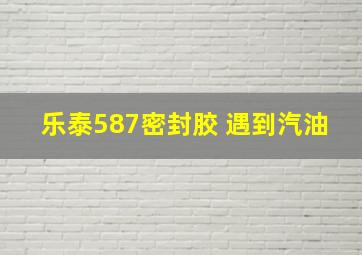 乐泰587密封胶 遇到汽油